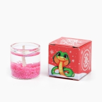 Новогодняя свеча гелевая Зима это &laquo;Новый год: Тепла и уюта&raquo;, 2,5 х 2,5 х 2,5 см