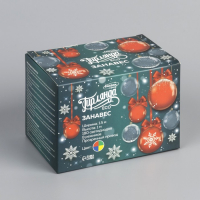 Гирлянда &laquo;Занавес&raquo; 1.5 &times; 1 м, IP20, прозрачная нить, 180 LED, свечение мульти, 8 режимов, 220 В