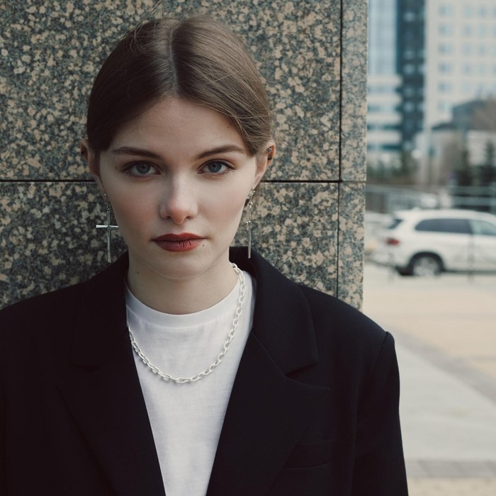 Серьги металл &laquo;Крестики&raquo; дуэт, цвет серебро