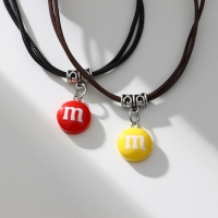 Браслеты &laquo;Неразлучники&raquo; две буквы, цветные, d=5,5 см