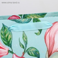 Пакет подарочный ламинированный вертикальный, упаковка, &laquo;Магнолия&raquo;, ML 23 х 27 х 11,5 см