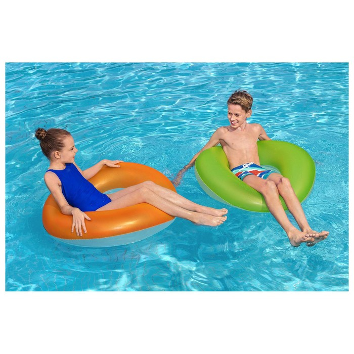 Круг надувной для плавания &laquo;Неоновый иней&raquo;, d=91 см, от 10 лет, цвет МИКС, 36025 Bestway