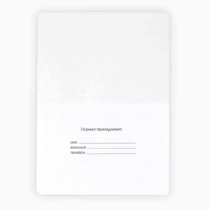 Планинг в мягкой обложке софт-тач А5, 60 листов PROвыбор &laquo;Черный&raquo;