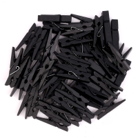 Набор прищепок для декора 50 шт., чёрные &mdash; 3,5 см