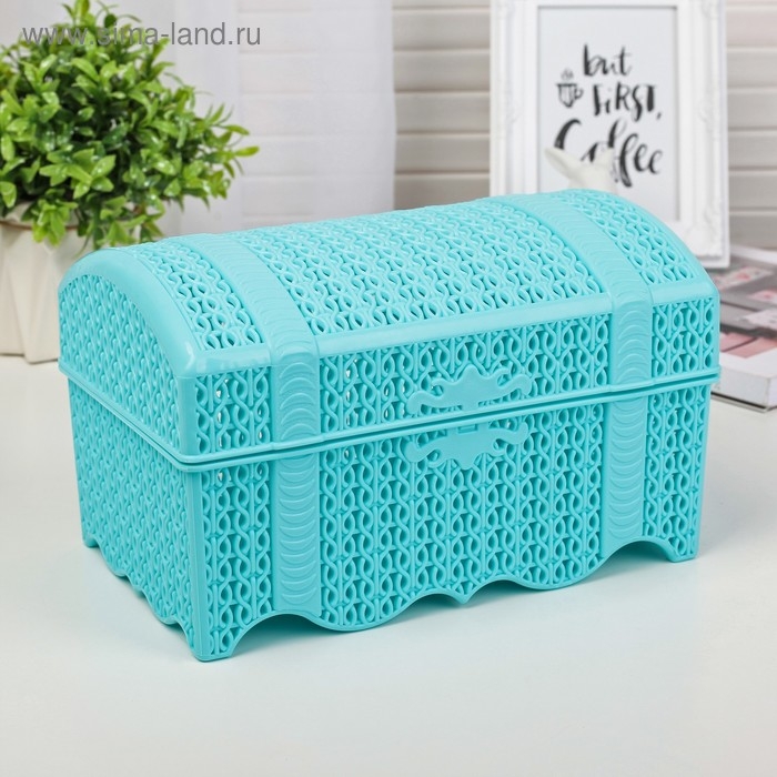 Контейнер для хранения с крышкой &laquo;Вязание&raquo;, 24&times;14&times;14 см, цвет МИКС