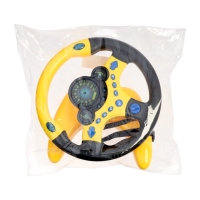 Руль музыкальный "Cупер водитель", свет и звук , работает от батареек В ПАКЕТЕ