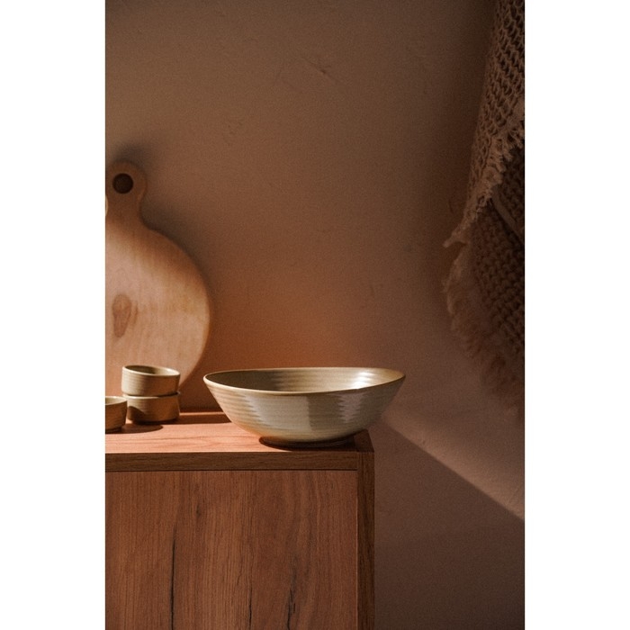 Салатник фарфоровый SL Home &laquo;Песчаный бриз&raquo;, 700 мл, цвет бежевый