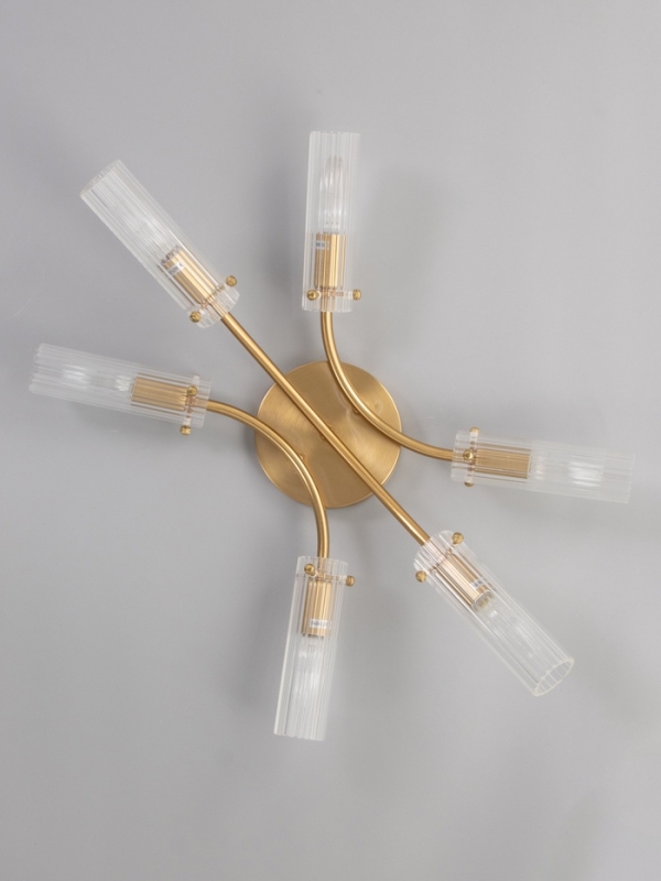 Люстра "Рико" 6х40Вт Е27 бронза 60х40х20см