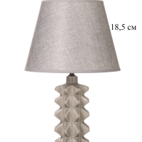 Лампа настольная "Ода" 40Вт Е14 серый 24х24х38см