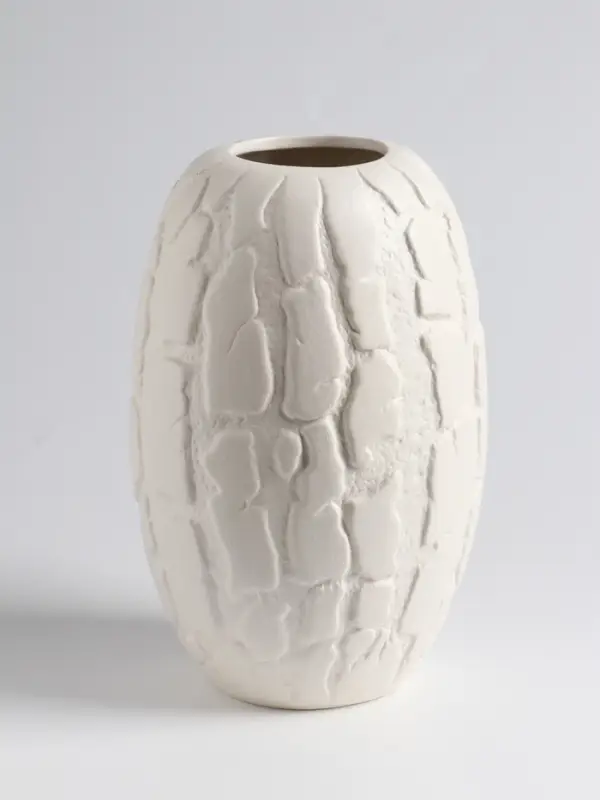 Ваза &laquo;Нуева&raquo;, 22&times;12 см, керамика, белая