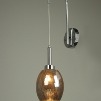 Бра &laquo;Кейти&raquo; 1х40Вт Е27 серебро 23х14х47+80см