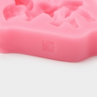 Молд Доляна &laquo;Ангел с гармошкой&raquo;, силикон, 9&times;7,4&times;2 см, цвет МИКС