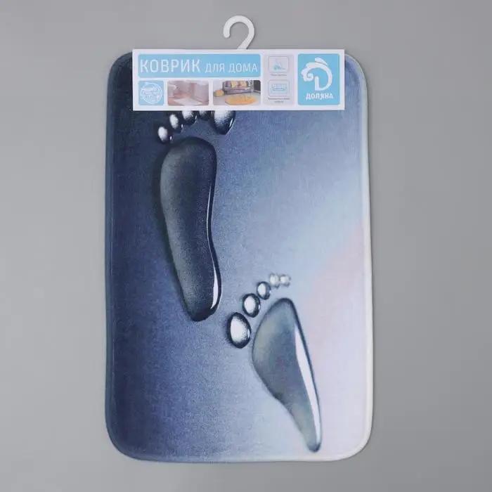 Коврик Доляна &laquo;Следы&raquo;, 40&times;60 см