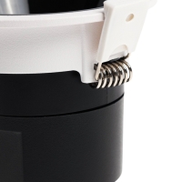 Светильник светодиодный встраиваемый, поворотный, 6Вт, 4000К, с драйвером, D75, черно-белый   107130