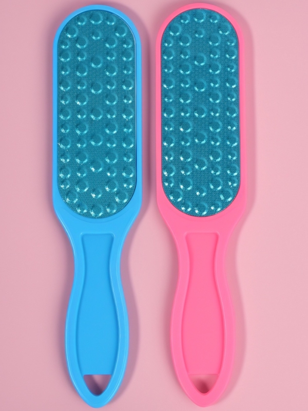 Пилка для ног, лазерная, двусторонняя, 25,5 см, цвет МИКС