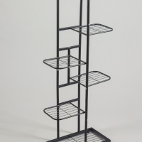 Подставка для цветов Greengo, 6 полок, 44 &times; 22 &times; 105 см, напольная, металл, тёмно-серая