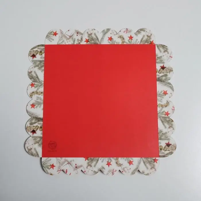 Коробка для кондитерских изделий с пластиковой крышкой &laquo;С Новым годом!&raquo;, 21 х 21 х 3 см