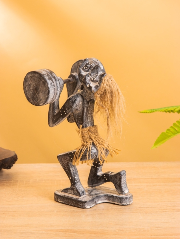 Сувенир &laquo;Аборигены силач&raquo;, 11&times;11&times;18 см, дерево