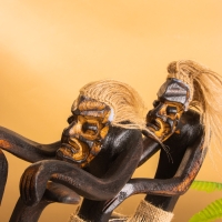 Сувенир &laquo;Аборигены байкеры&raquo;, 38&times;15&times;30 см, дерево