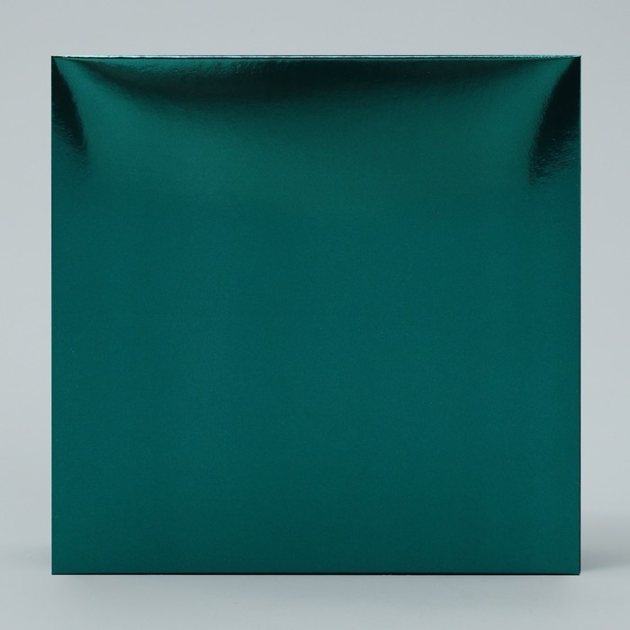 Коробка для конфет, кондитерская упаковка, 9 ячеек, &laquo;Изумрудная&raquo;, 14.7 х 14.7 х 3.5 см