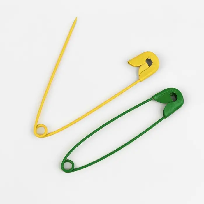 Булавки английские, 51 мм, 10 шт., цвет разноцветный