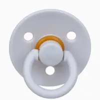 Набор классических пустышек, 2 шт., латекс, зелёный/серый, в контейнере, от 3 мес., M&B