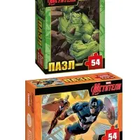 Пазлы детские для мальчиков &laquo;Мстители&raquo;, набор 10в1, 54 детали в каждом
