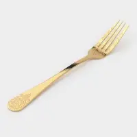 Набор вилок столовых 6 шт "Эмили" 20,5 см, цвет золото