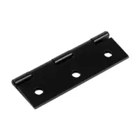 Петля накладная ТУНДРА, 60&times;37&times;0.9 мм, чёрная, 2 шт.