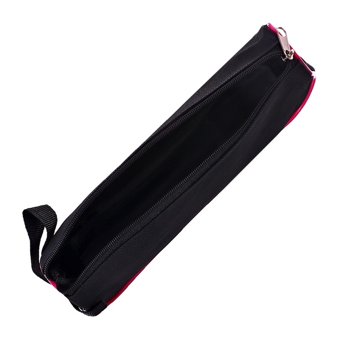 Пенал мягкий 1 отделение 100 х 200 х 45 с ручкой, стандарт, черный, МИКС