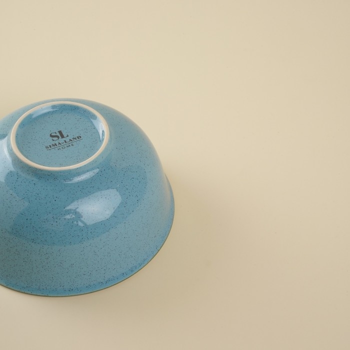 Набор салатников фарфоровых SL Home &laquo;Аззура&raquo;, 750 мл, d=15 см, цвет голубой