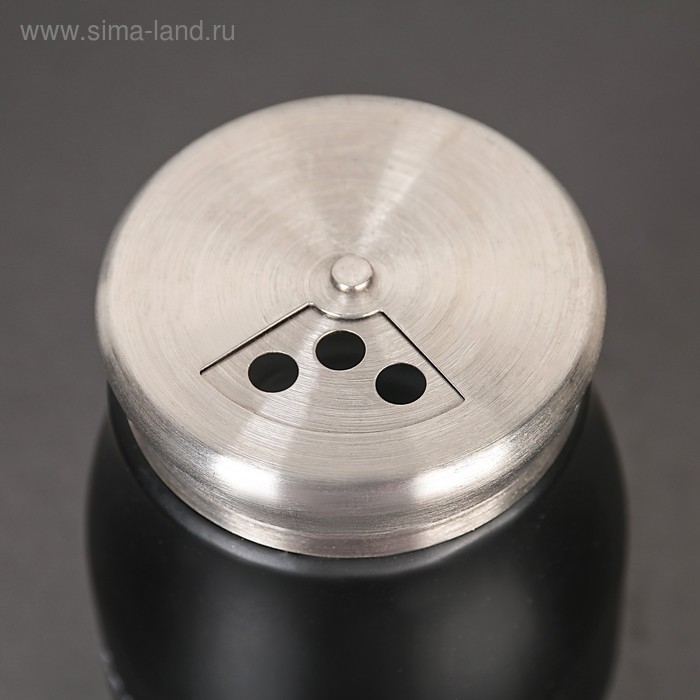 Солонка стеклянная &laquo;Стиль&raquo;, 160 мл, надпись МИКС