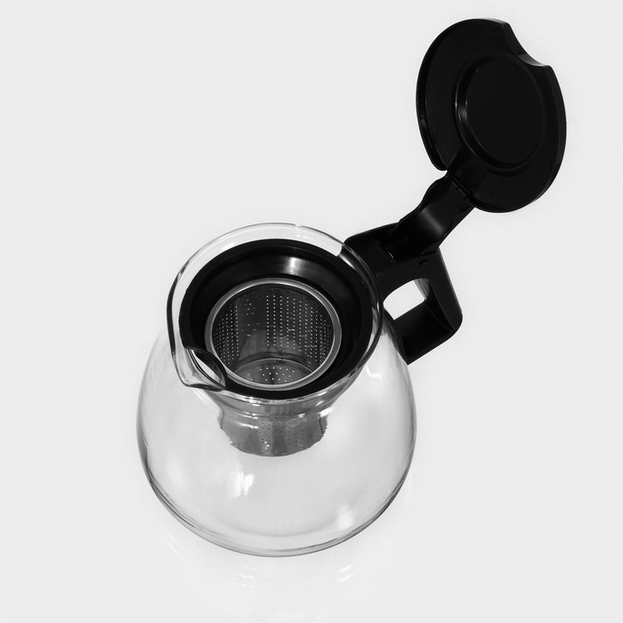 Набор чайный из стекла &laquo;Клео&raquo;, 5 предметов: чайник 900 мл, 4 кружки 150 мл