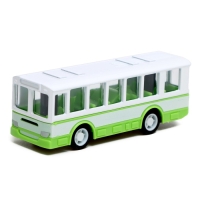 Набор металлический &laquo;Городской транспорт&raquo;, трамвай + автобус, инерционный, масштаб 1:64