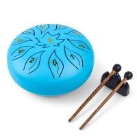 Глюкофон - музыкальный инструмент, цветок синий, 11 лепестков, 18 х 18 х 11 см