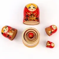 Матрёшка 5 в 1 большая, МИКС