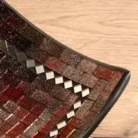 Тарелка декоративная 20х20х5 см, керамика