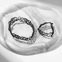 Набор 2 предмета: чокер, браслет &laquo;Классика&raquo;, цвет чёрный, 30 см