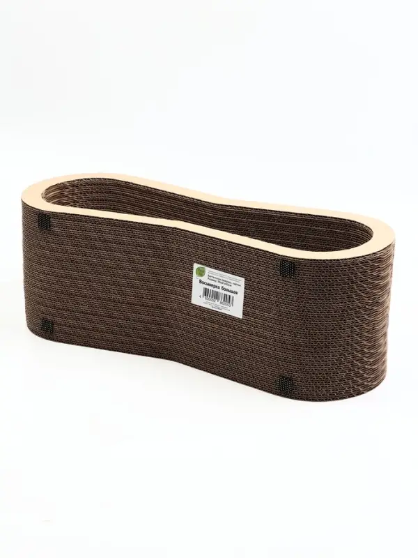 Когтеточка-лежанка картон "Зверьё Моё" ВОСЬМЕРКА 59 х 21 х 22 см