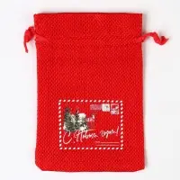 Мешочек новогодний подарочный с термонаклейкой &laquo;Письмо&raquo;, 10 х 14 см +/- 1.5 см