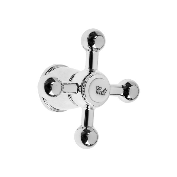 Ручка на смеситель ZEIN Z001, для кран-букс со штоком под квадрат, пластик, цвет хром