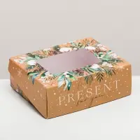 Коробка складная &laquo;Present&raquo;, 10 х 8 х 3.5 см