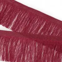 Бахрома одинарная, 6,5 см, 20 м&plusmn;0.5, цвет бордовый