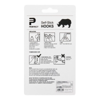 Крючки самоклеящиеся, круглые, с системой бесследного удаления, набор, 2,2 х 6 см, 3 шт.