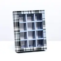 Коробка для 12 конфет, &laquo;Мужской&raquo; 19&times;15&times;3.6 см