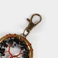 Брелок ловец снов "Великое древо" 19 см, цв. серый