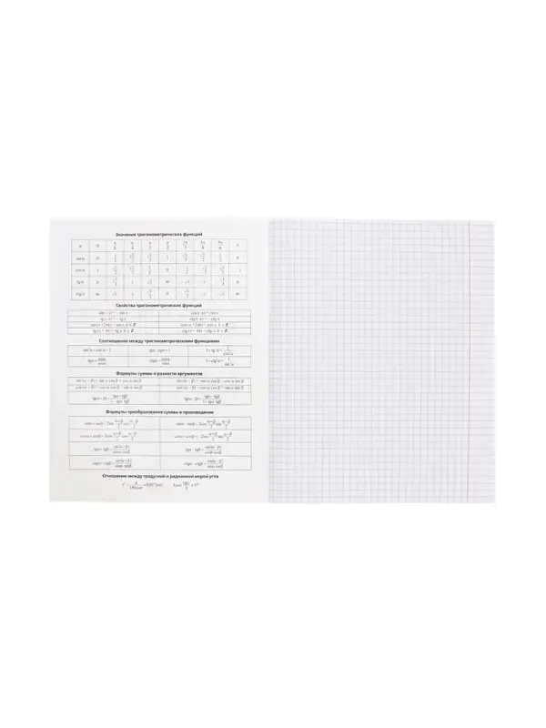 Тетрадь 48 листов в клетку &laquo;Приключения кота Пирожка&raquo; Алгебра, белые листы