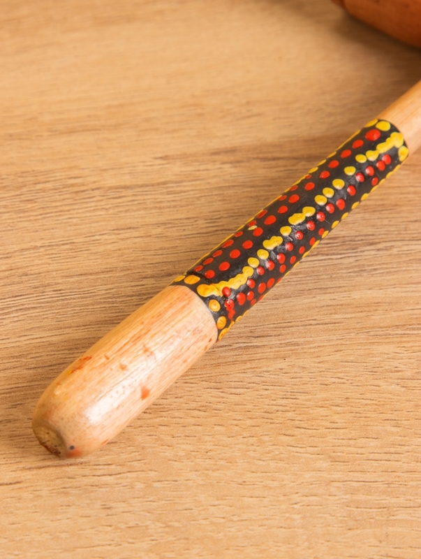 Сувенирный музыкальный инструмент "Стучалка" махагон, 17 см