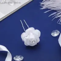 Шпилька для волос &laquo;Беляночка&raquo;, белая