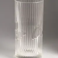 Ваза стекло настольная "Вигдис" 24,5х12 см, прозрачный